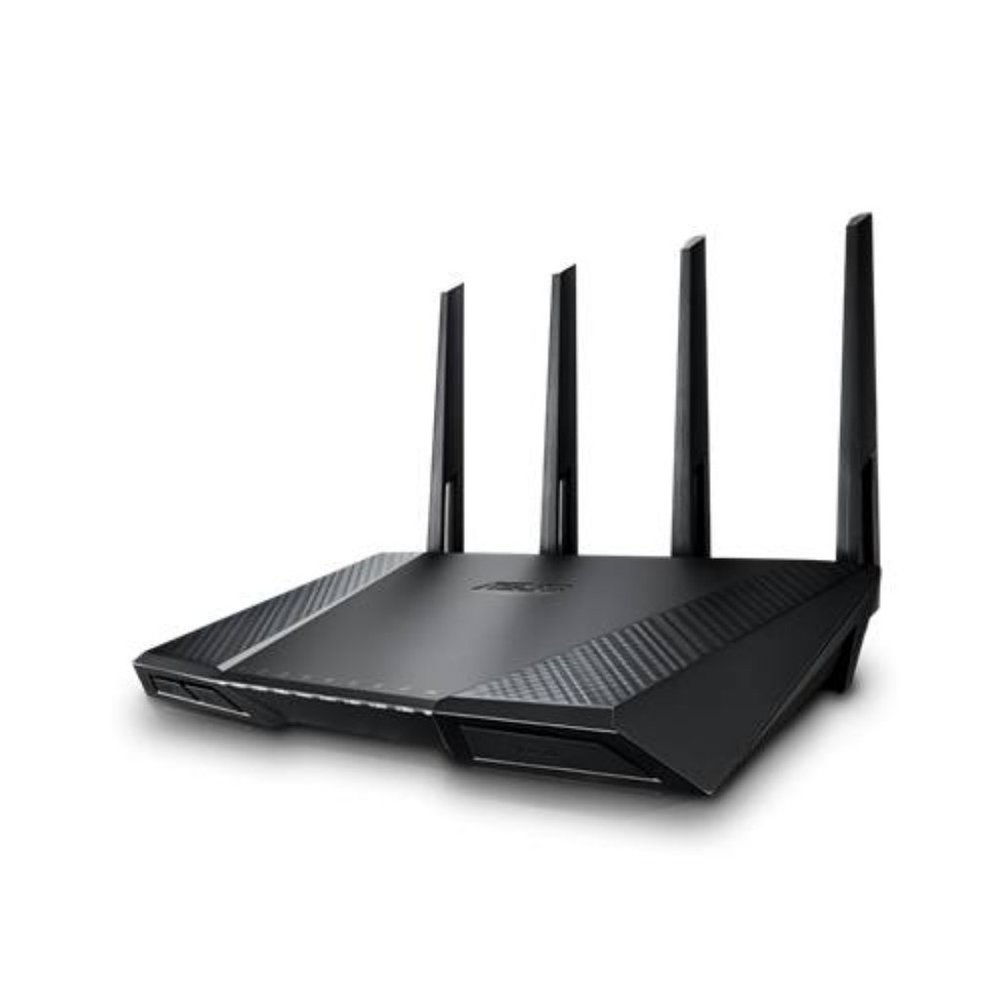 ASUS RT-AC87U AC2400 Dual Band Gigabit WiFi Router, Aiprotection, Adaptive Qos,